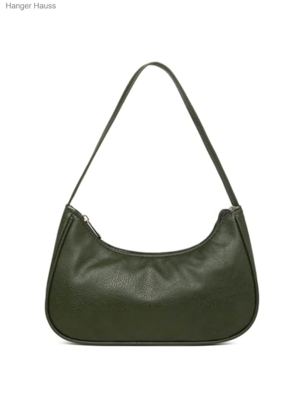 Vegan Leather Hobo Sling Tote Handbag Retro Clutch Purse with Zipper Closure